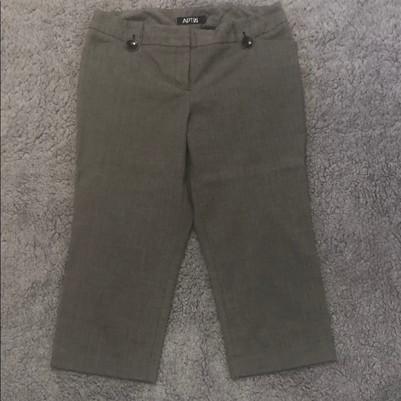 Cropped capri office pants - Picture 1 of 4